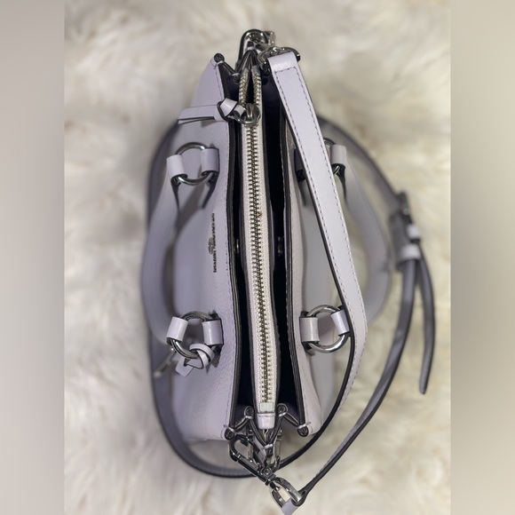 Michael Kors nwot Leather Camille Small Satchel Lavender Mist Handbag Purse lux - Picture 4 of 7
